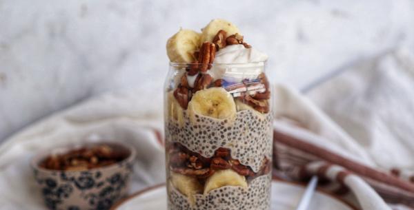 Banana Pecan Chia Parfait