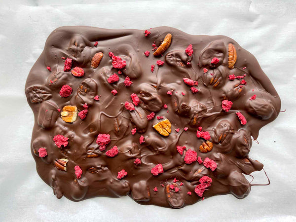 Pecan and Raspberry Bark